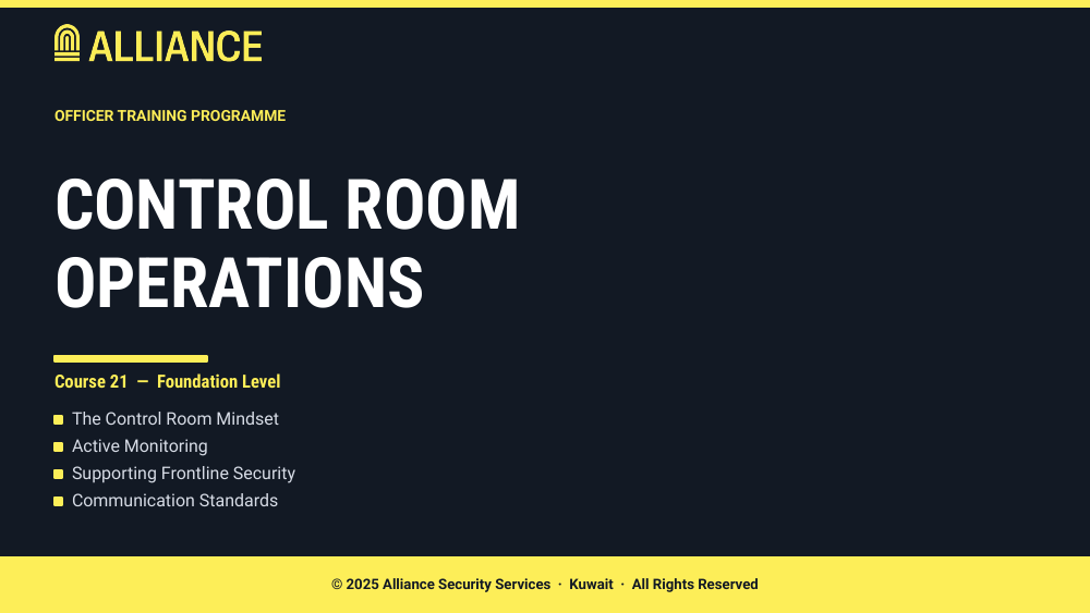 Control Room Operations