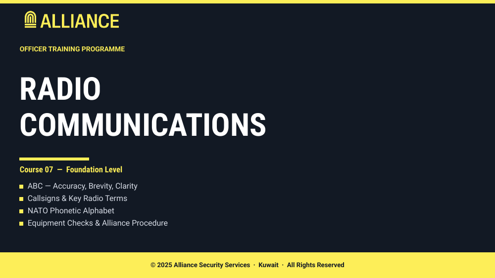 Radio Communications